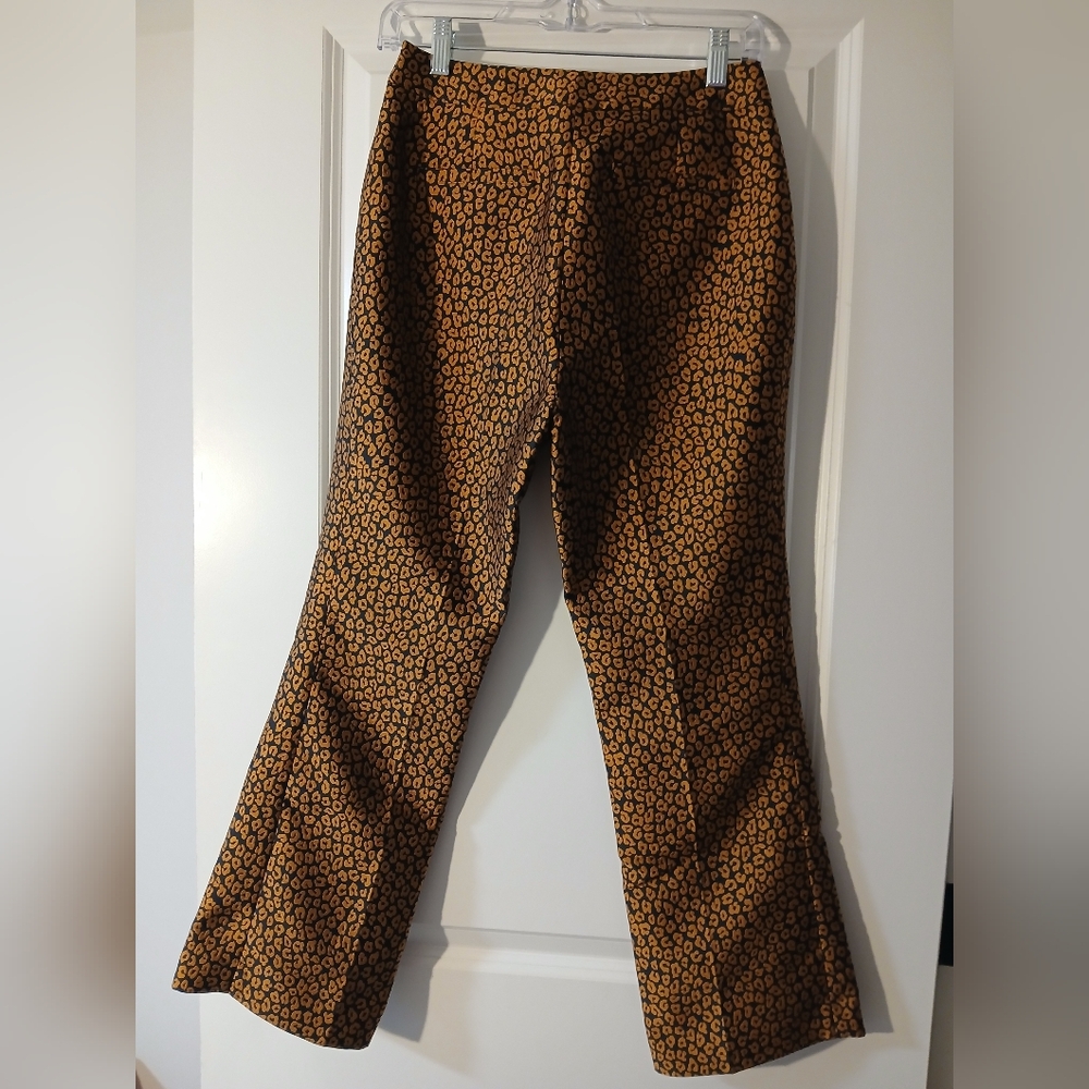 Kate Spade Brown Leopard Print Pants - Picture 3 of 5